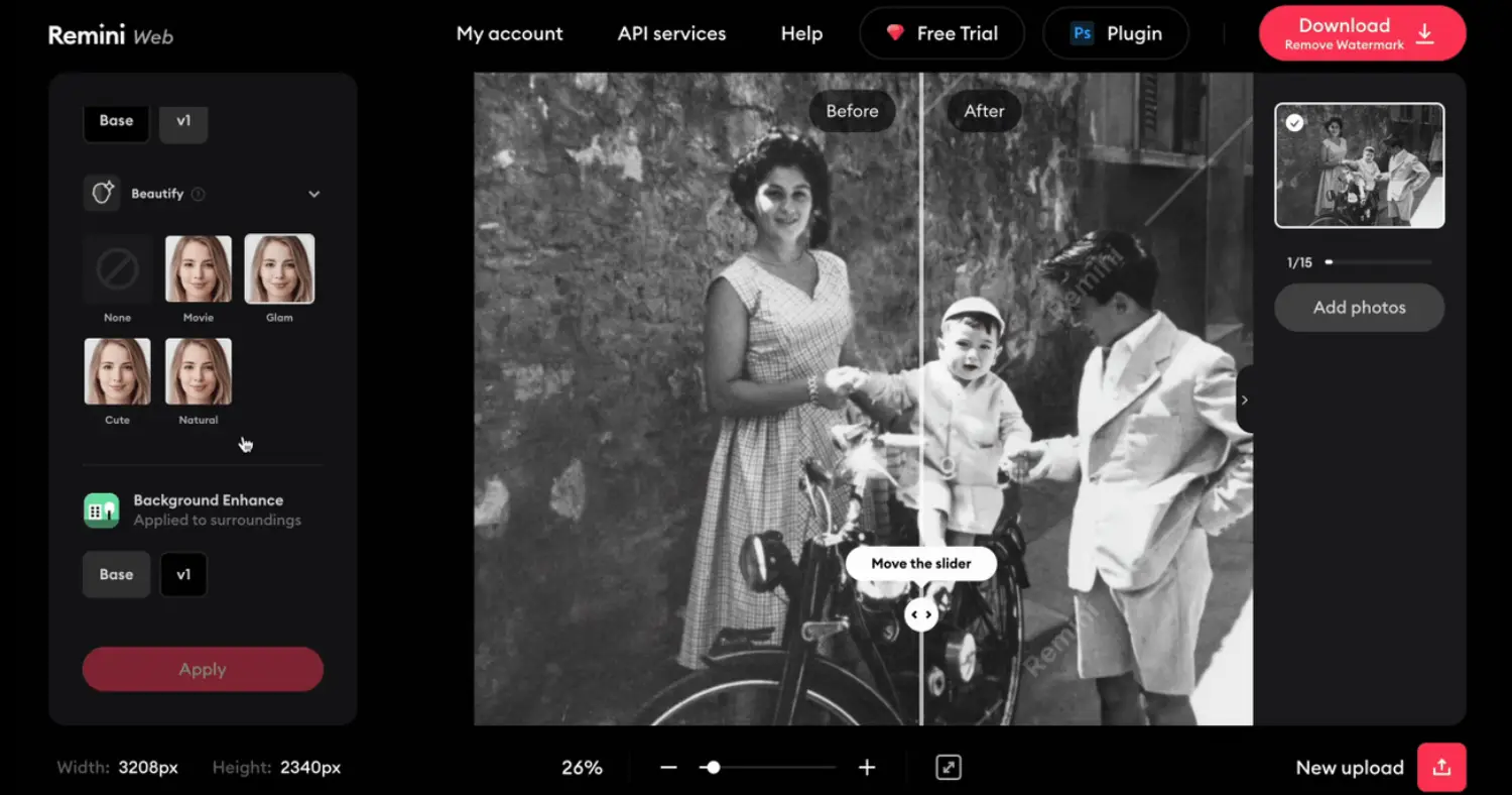 Remini – AI Photo Enhancer & Portrait Generator